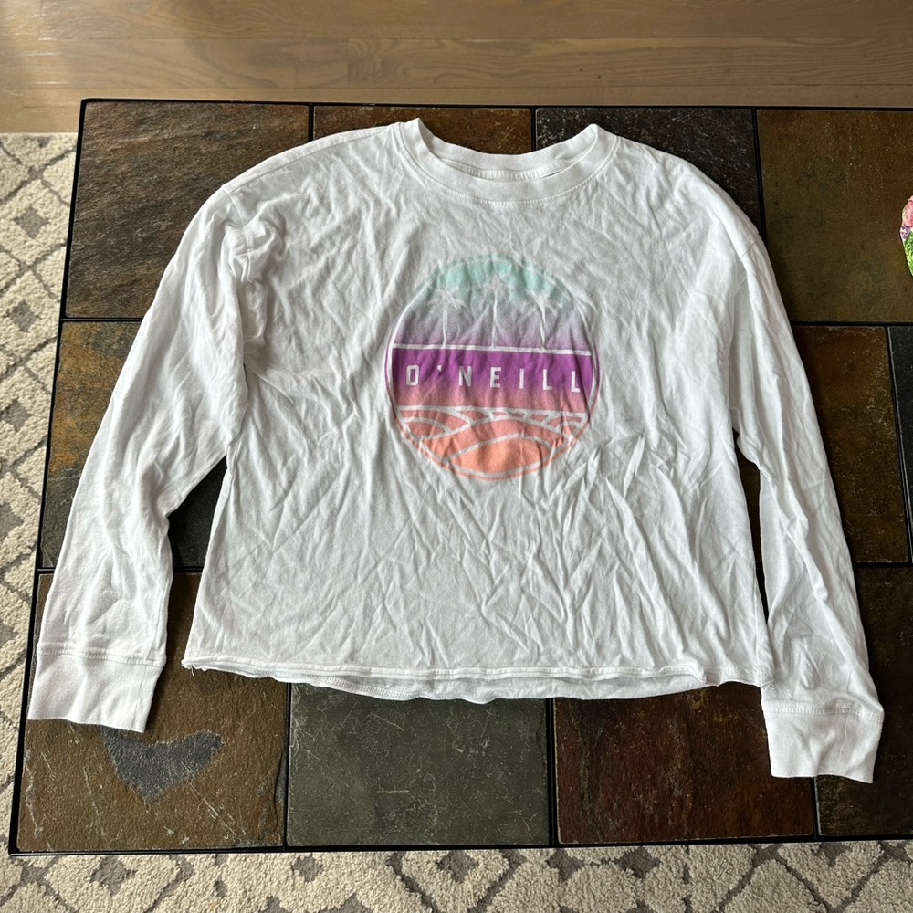 Girls cropped O Neill long sleeve shirt